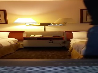 Married daddie shows huge cock in hotel while wife is away